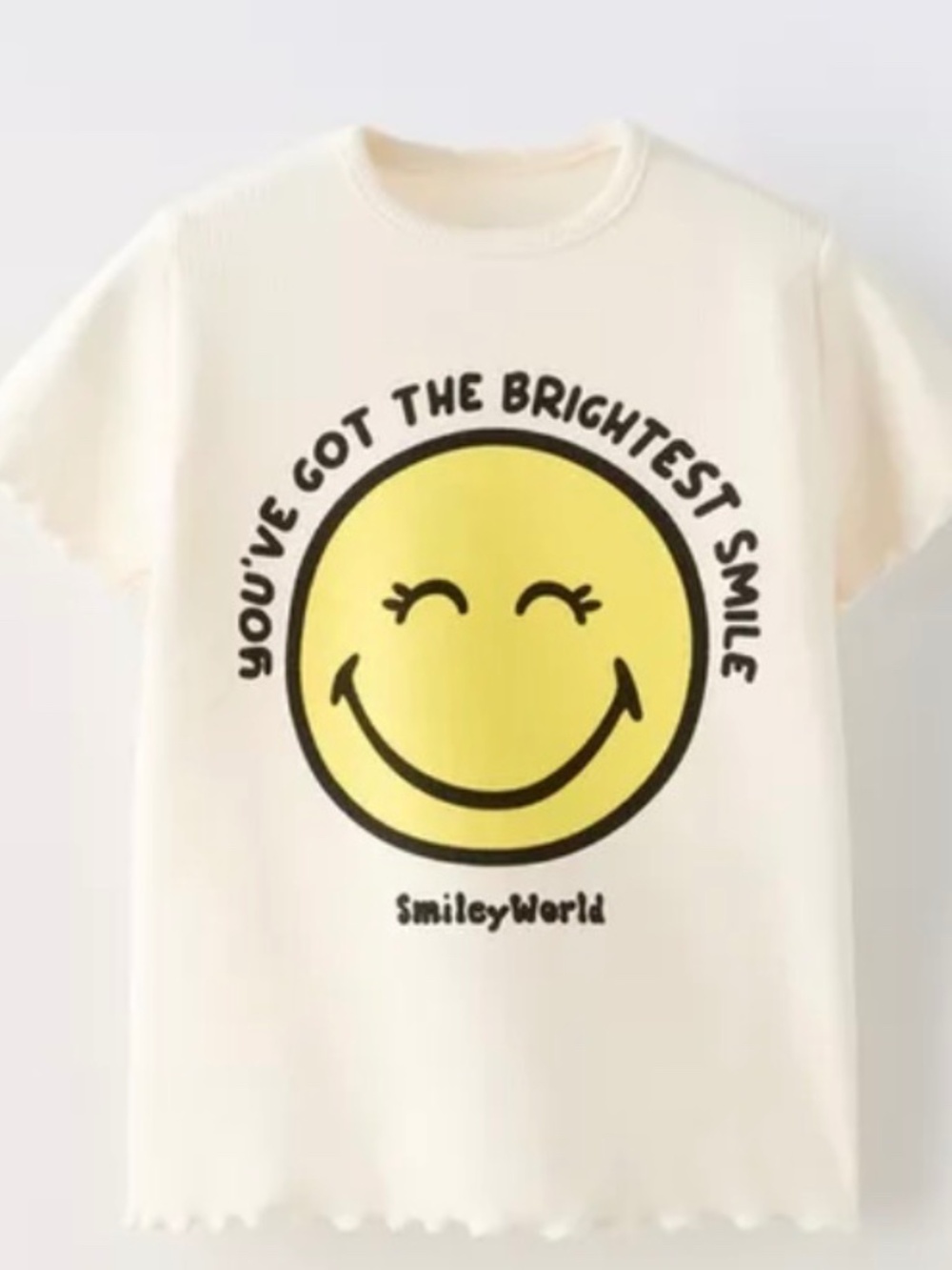 Zara Girls SmileyWorld Happy Collection Rib T-Shirt 2T